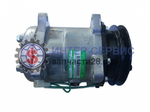 Компрессор кондиционера WEICHAI WP10 (клиновый) XMT5H14, DZ13241824110 SHAANXI