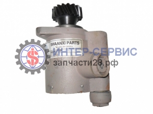 Насос ГУР DZ9100130030  (шестерня 17 зубьев, D=60mm) SHAANXI двигатель WEICHAI WP10